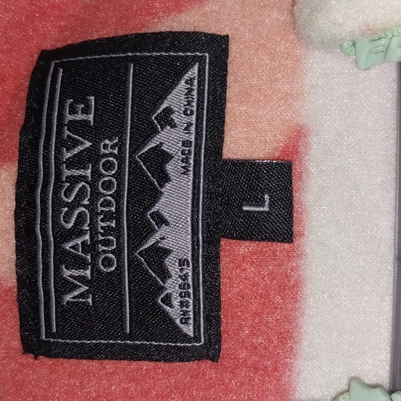 Massive Outdoors Woman's Large Full Zip Fleece Hooded Jacket. Multicolor - Picture 6 of 8